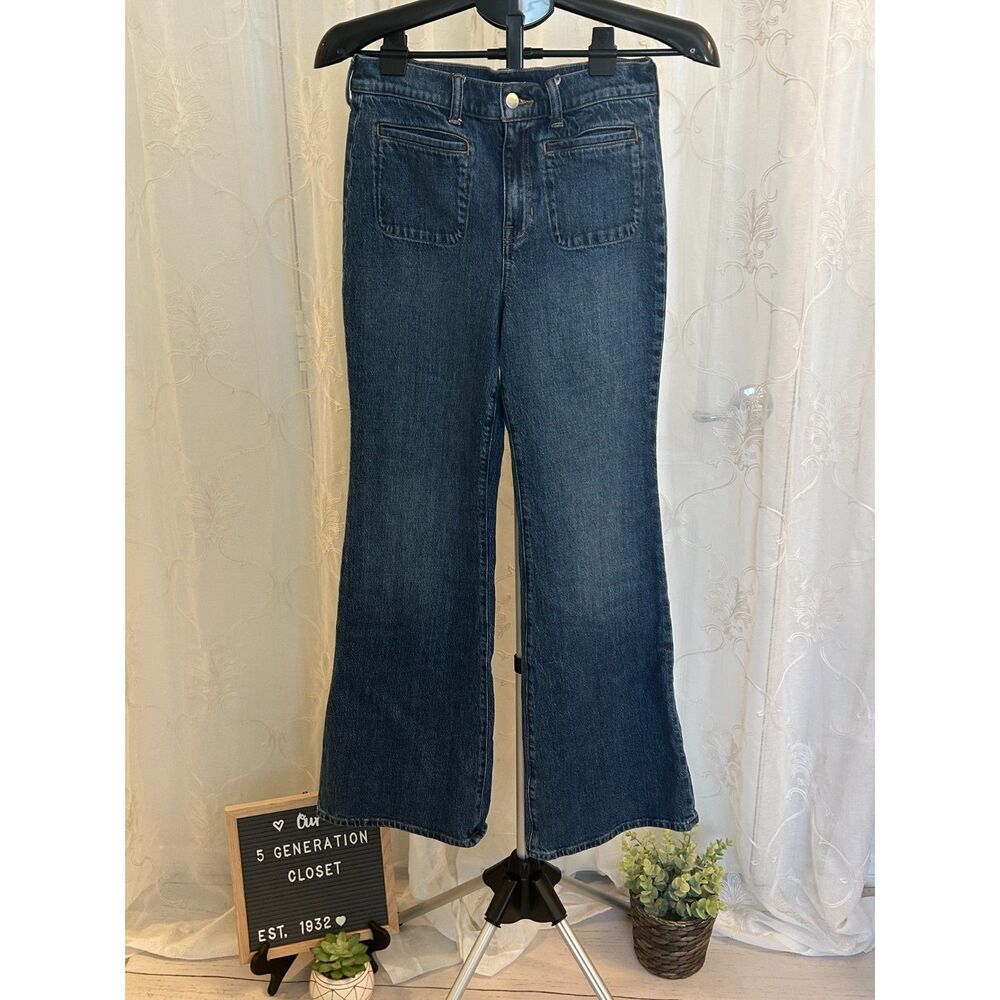 J. Crew "96 FLARE Medium Wash Denim Jeans size 26